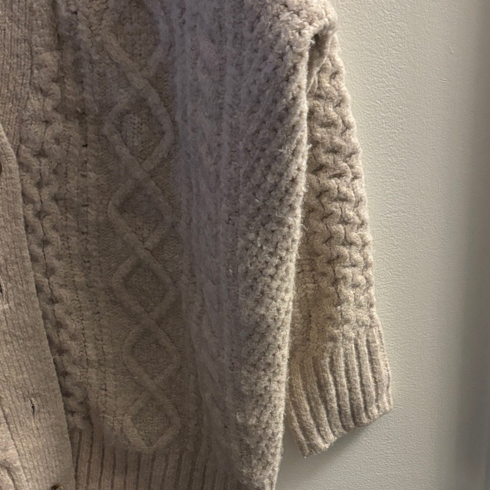 J. Crew Beige Cable Knit Cardigan - Picture 4 of 4